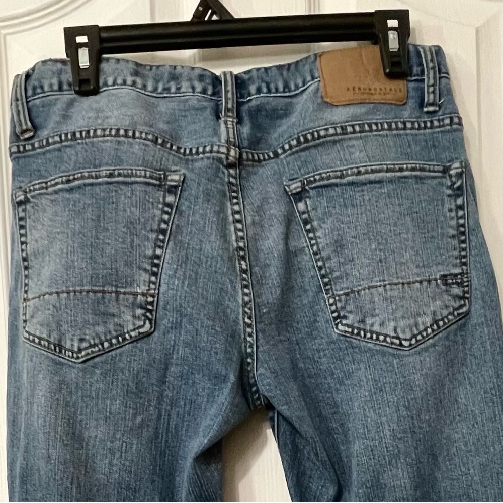 Aeropostale Men’s Straight Leg Blue Jeans - Picture 4 of 6